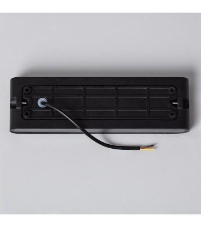 Applique Murale Extérieure LED 20W Aluminium Rectangulaire Éclairage Double Face Noire - 87677 - vue 7
