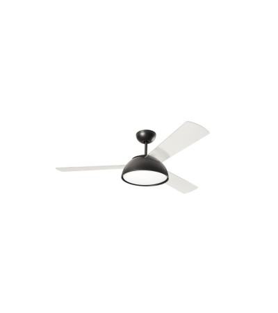 Ventilateur de Plafond Silencieux Gregal Noir transparent 140.7cm Moteur DC LEDS-C4 30-6489-60-F9