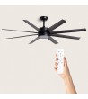 Ventilateur de Plafond Silencieux Hidra Noir 157cm Motor DC - 117566 - vue 1