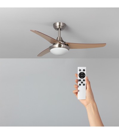 Ventilateur de Plafond Silencieux Neil Bois 107cm Moteur DC