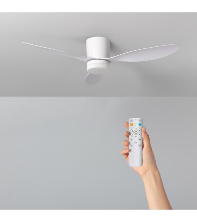 Ventilateur de Plafond Silencieux Weimar Blanc 132cm Moteur DC