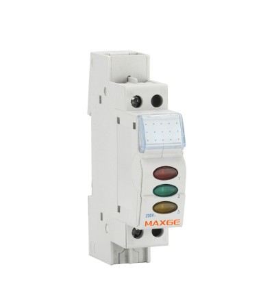 Voyant Lumineux LED Triple MAXGE Alpha+ EPSLT 230VAC - 67205 - vue 4