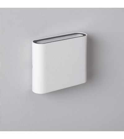 Applique Murale Extérieure LED 6W Aluminium Carrée Éclairage Double Face Luming Blanc