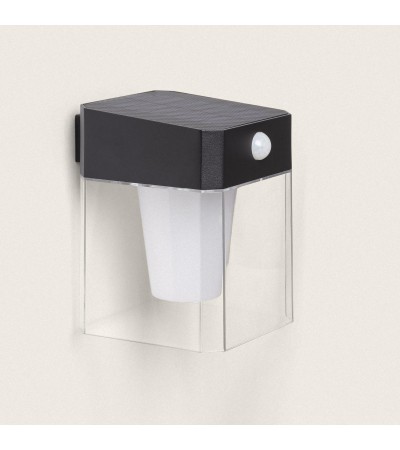 Applique Murale Extérieure Solaire LED 1,5W Aluminium avec Détecteur de Mouvement Efren Square