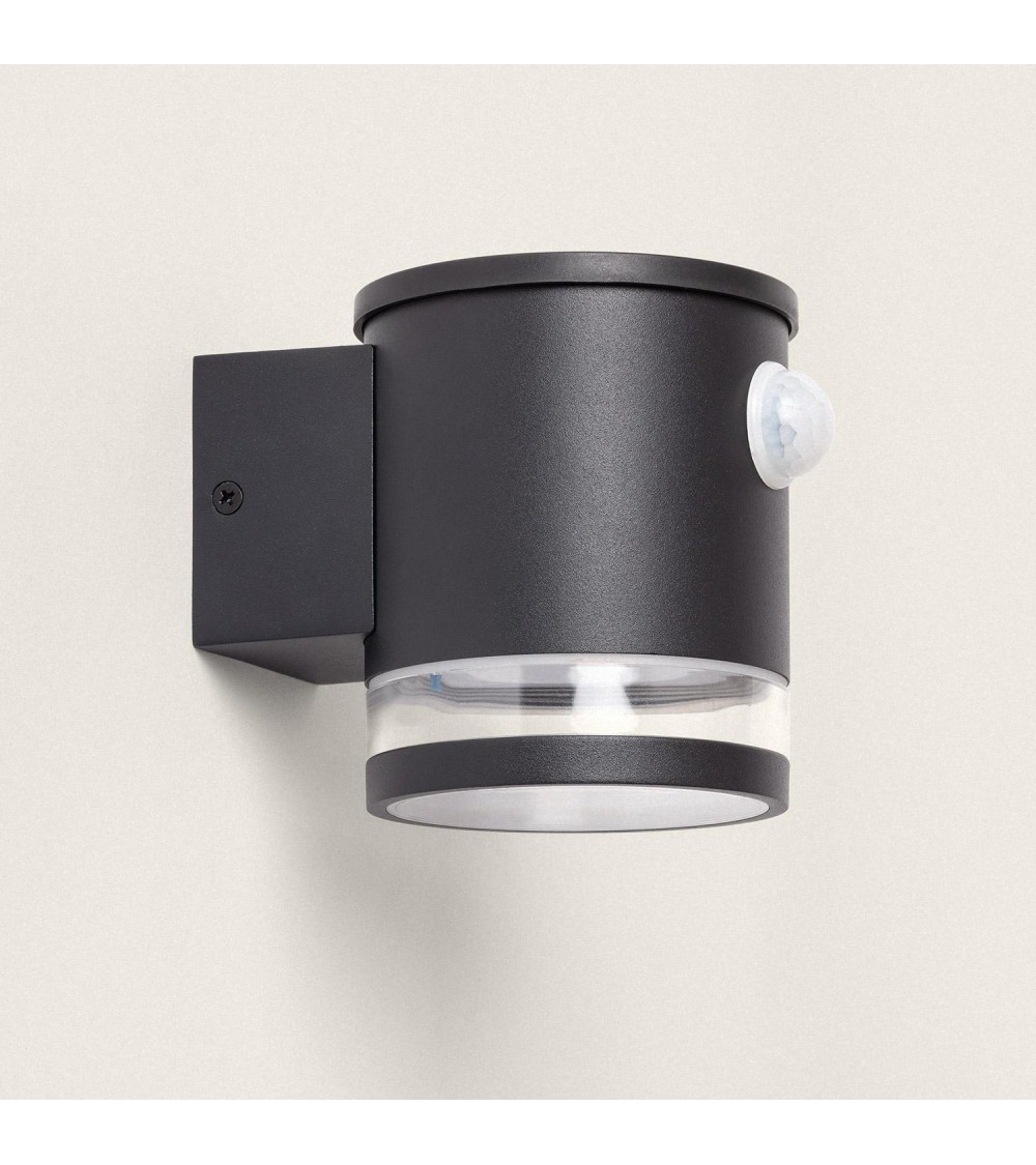 Applique Murale Extérieure Solaire LED Aluminium avec Détecteur de Mouvement Mini Draco - 113291 - vue 1