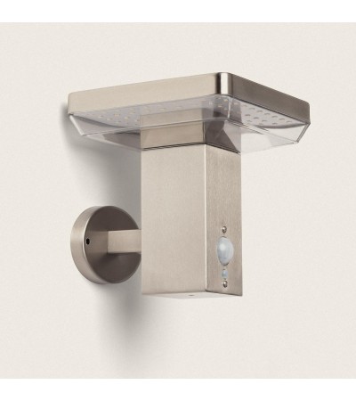Applique Murale Extérieure Solaire LED 5W Aluminium avec Détecteur de Mouvement Barton Square