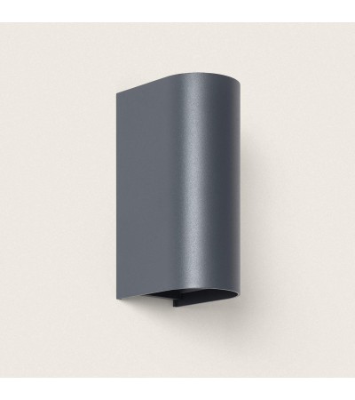 Applique Murale Extérieure LED 10 W Aluminium Éclairage Double Face CCT Sélectionnable Oscilum Round - 114563 - vue 5