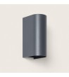 Applique Murale Extérieure LED 10 W Aluminium Éclairage Double Face CCT Sélectionnable Oscilum Round - 114563 - vue 5