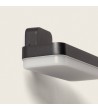 Applique Murale Extérieure LED 10W Eclairage Rectangulaire Noire Mirto - 114483 - vue 3