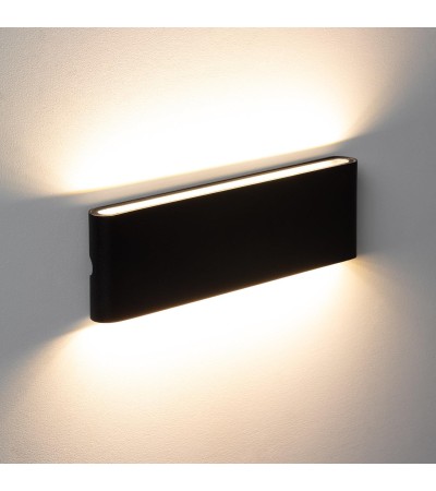 Applique Murale Extérieure LED 20W Aluminium Rectangulaire Éclairage Double Face Noire - 87677 - vue 9