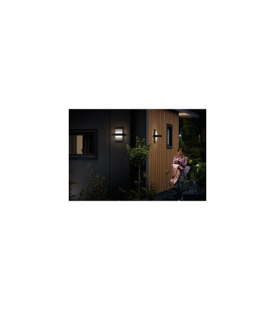 Applique Murale LED Extérieure Afterglow 2x4.5W Double Eclairage Dimmable - 82914 - vue 4