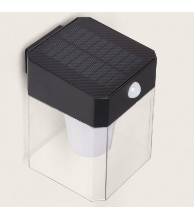 Applique Murale Extérieure Solaire LED 1,5W Aluminium avec Détecteur de Mouvement Efren Square - 113411 - vue 2