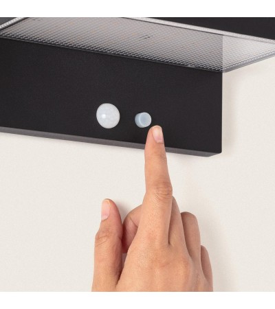 Applique Murale Extérieure Solaire LED Aluminium Bran - 113243 - vue 4