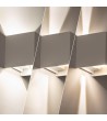 Applique Murale LED Extérieure Aluminium Eros 6W Éclairage Double Face Blanche - 6230 - vue 6