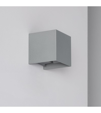 Applique Murale LED Extérieure Aluminium Eros 6W Eclairage Double Face Grise