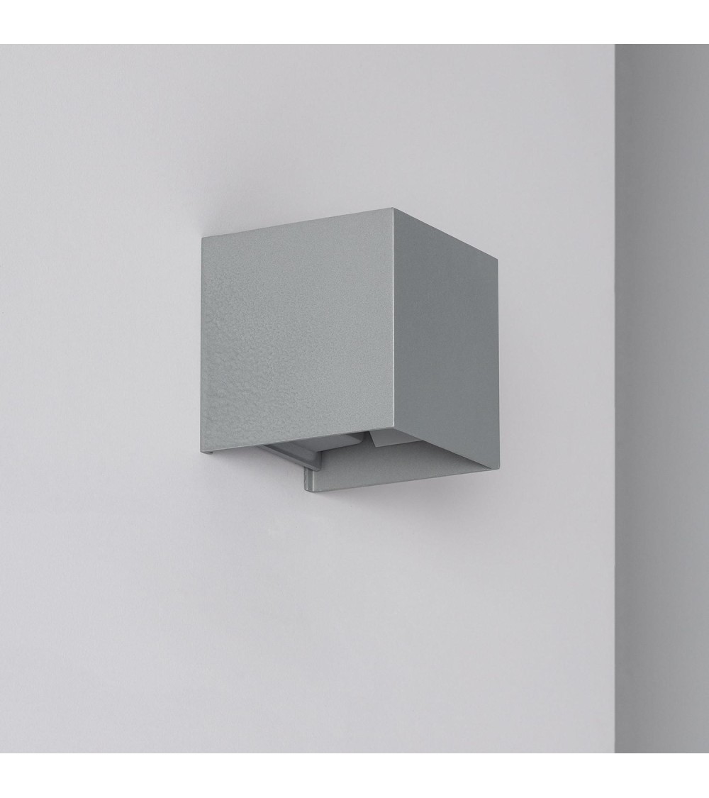 Applique Murale LED Extérieure Aluminium Eros 6W Eclairage Double Face Grise - 6232 - vue 1