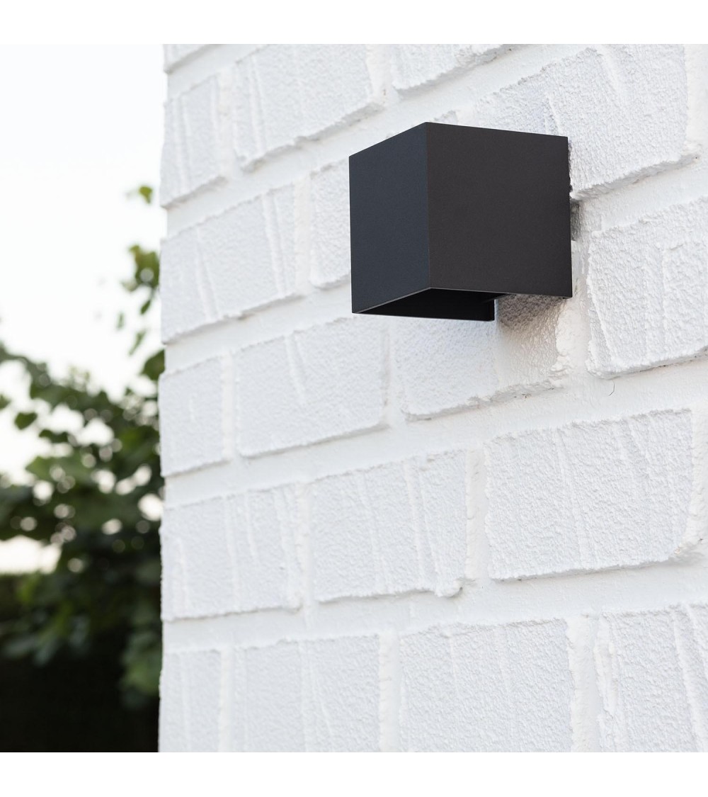 Applique Murale LED Extérieure Aluminium 6W Éclairage Double Face Eros Noire - 6231 - vue 1