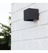 Applique Murale LED Extérieure Aluminium 6W Éclairage Double Face Eros Noire - 6231 - vue 1