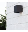 Applique Murale LED Extérieure Aluminium 6W Éclairage Double Face Eros Noire - 6231 - vue 3