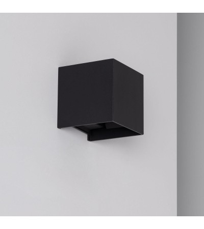 Applique Murale LED Extérieure Aluminium 6W Éclairage Double Face Eros Noire - 6231 - vue 4