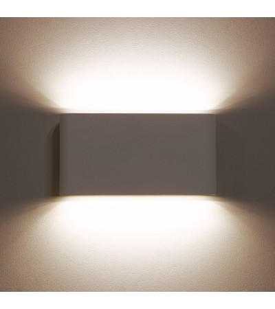 Applique Murale Extérieure LED 12W Aluminium Éclairage Double Face Rectangulaire Blanc Luming - 88169 - vue 8