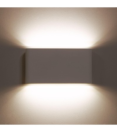 Applique Murale Extérieure LED 12W Aluminium Éclairage Double Face Rectangulaire Blanc Luming - 88169 - vue 10