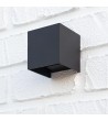 Applique Murale LED Extérieure Aluminium 6W Éclairage Double Face Eros Noire - 6231 - vue 5
