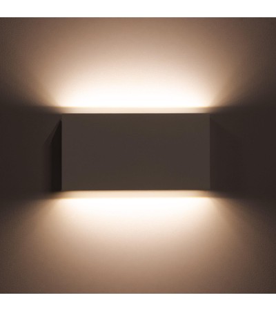 Applique Murale Extérieure LED 10W Aluminium Éclairage Double Face Rectangulaire Blanc Luming II - 88101 - vue 9