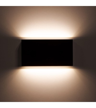 Applique Murale Extérieure LED 10W Éclairage Double Face Rectangulaire Noir Luming II - 88108 - vue 10