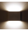 Applique Murale LED Extérieure Luming II 6W Éclairage Double Face Carrée Blanche - 88031 - vue 9