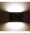 Applique Murale LED Extérieure Kaysa 6W Eclairage Double Face Carrée Noire - 88062 - vue 8