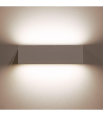 Applique Murale Extérieure LED 10W Aluminium Éclairage Double Face Rectangulaire Blanc Lena - 87915 - vue 9