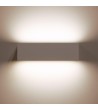 Applique Murale Extérieure LED 10W Aluminium Éclairage Double Face Rectangulaire Blanc Lena - 87915 - vue 9