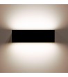 Applique Murale Extérieure LED 10W Aluminium Éclairage Double Face Rectangulaire Noir Lena - 87917 - vue 9