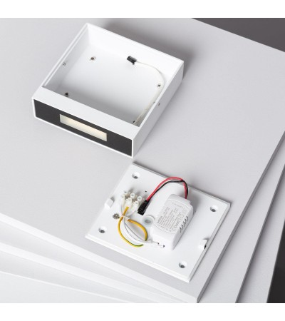 Applique Murale LED Extérieure Aluminium Roma 6W Noire - 6239 - vue 7