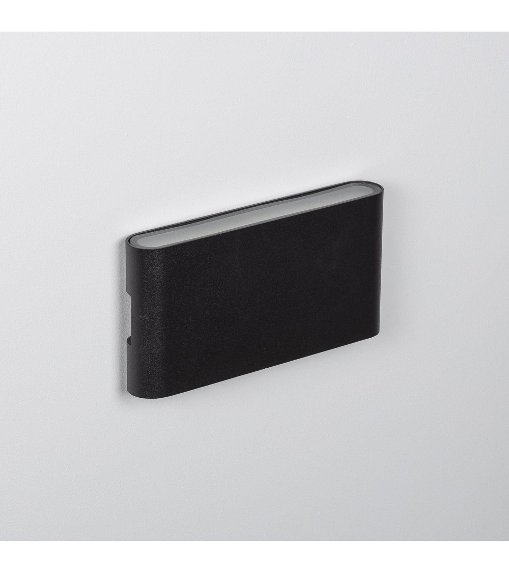 Applique Murale LED Extérieure Aluminium Vesta 12W Éclairage Double Face Noire - 6241 - vue 1