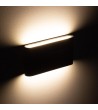 Applique Murale LED Extérieure Aluminium Vesta 12W Éclairage Double Face Noire - 6241 - vue 2