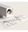 Applique Murale LED Extérieure Ciment Banjar Square Éclairage Double Face - 102123 - vue 4