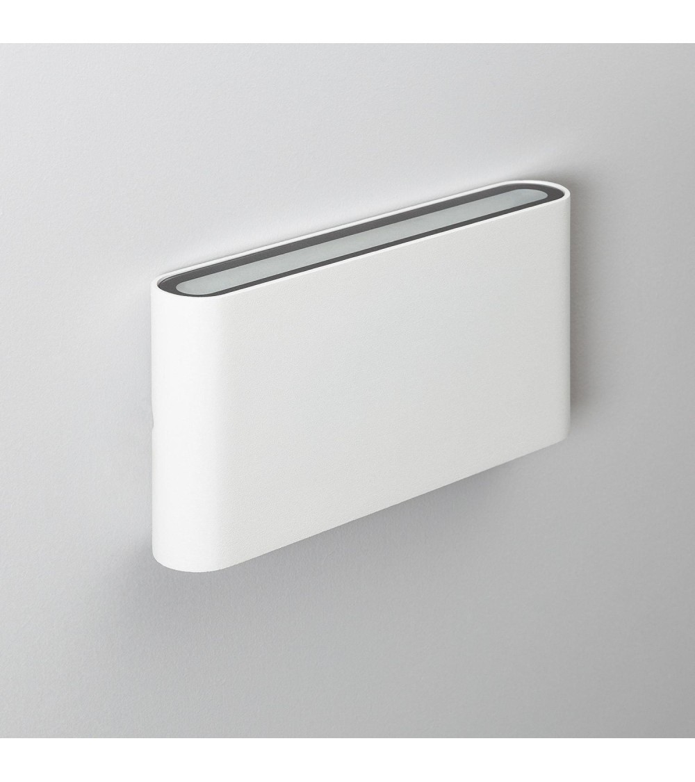 Applique Murale Extérieure LED 12W Aluminium Éclairage Double Face Rectangulaire Blanc Luming - 88169 - vue 1