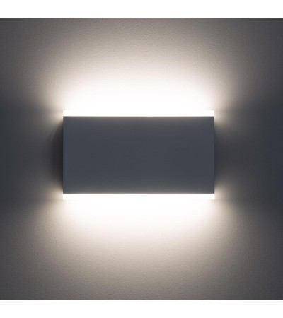 Applique Murale LED Extérieure Hera 10W Eclairage Double Face Rectangulaire Blanche - 88129 - vue 4