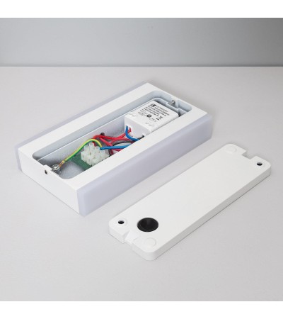 Applique Murale LED Extérieure Hera 10W Eclairage Double Face Rectangulaire Blanche - 88129 - vue 8