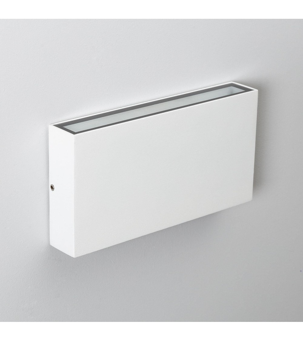Applique Murale Extérieure LED 10W Aluminium Éclairage Double Face Rectangulaire Blanc Luming II - 88101 - vue 1