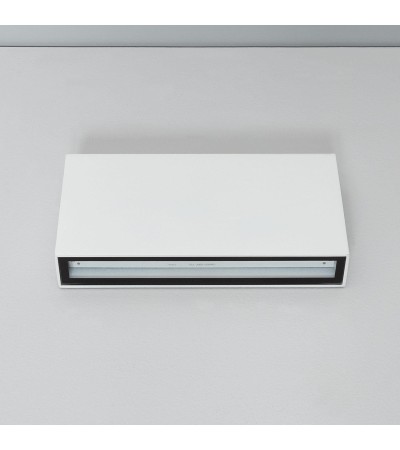Applique Murale Extérieure LED 10W Aluminium Éclairage Double Face Rectangulaire Blanc Luming II - 88101 - vue 5