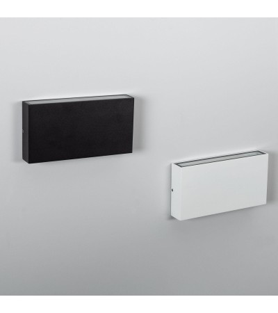 Applique Murale Extérieure LED 10W Éclairage Double Face Rectangulaire Noir Luming II - 88108 - vue 7