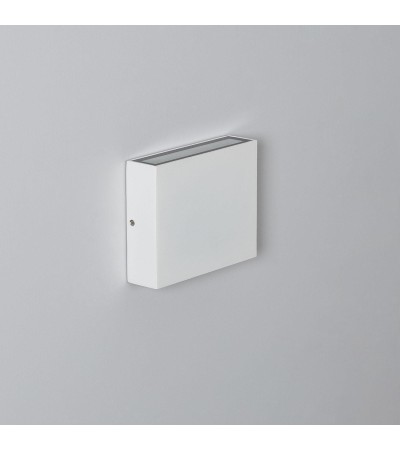 Applique Murale LED Extérieure Luming II 6W Éclairage Double Face Carrée Blanche