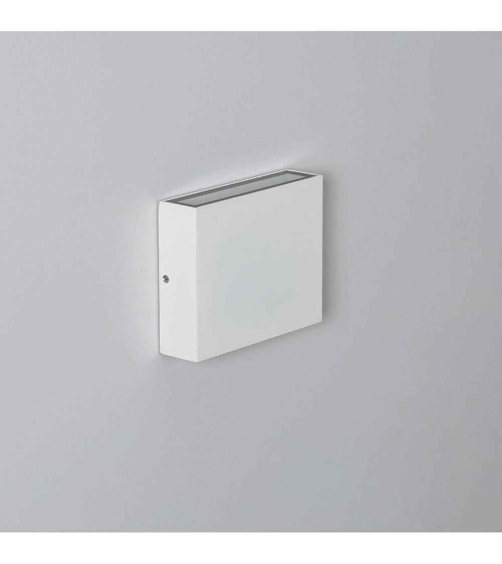 Applique Murale LED Extérieure Luming II 6W Éclairage Double Face Carrée Blanche - 88031 - vue 1