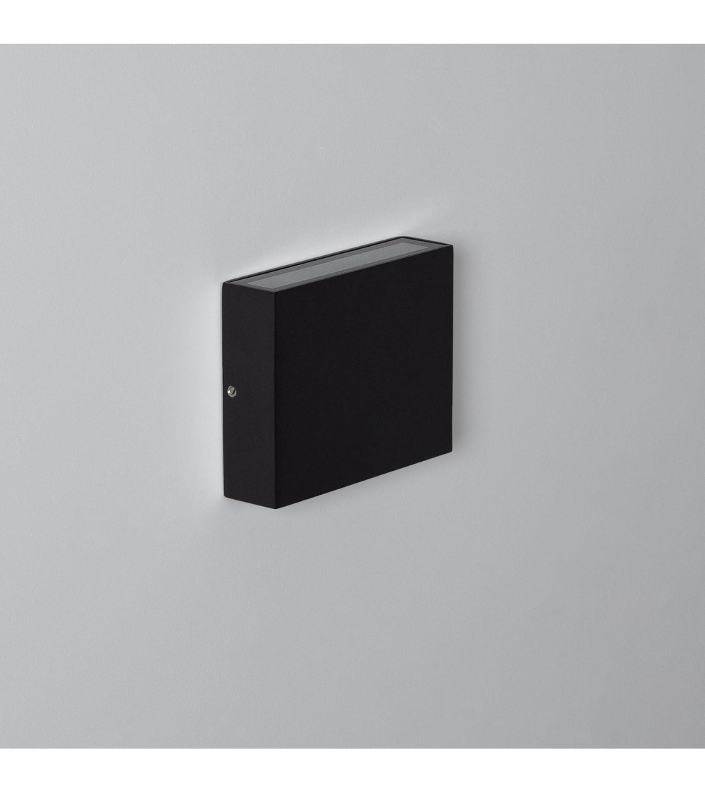 Applique Murale LED Extérieure Kaysa 6W Eclairage Double Face Carrée Noire - 88062 - vue 1