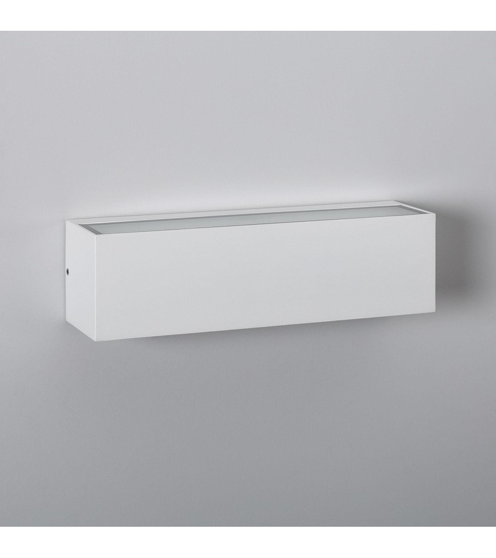 Applique Murale Extérieure LED 10W Aluminium Éclairage Double Face Rectangulaire Blanc Lena - 87915 - vue 1