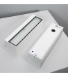 Applique Murale Extérieure LED 10W Aluminium Éclairage Double Face Rectangulaire Blanc Lena - 87915 - vue 7