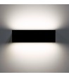Applique Murale Extérieure LED 10W Aluminium Éclairage Double Face Rectangulaire Noir Lena - 87917 - vue 4